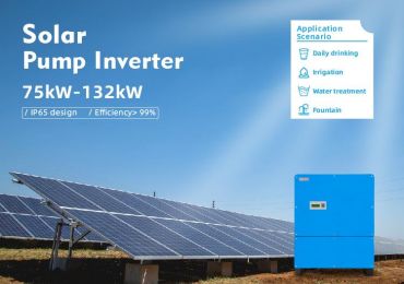 Pompa solare inverter da 132 kW per l'irrigazione di vasti terreni agricoli