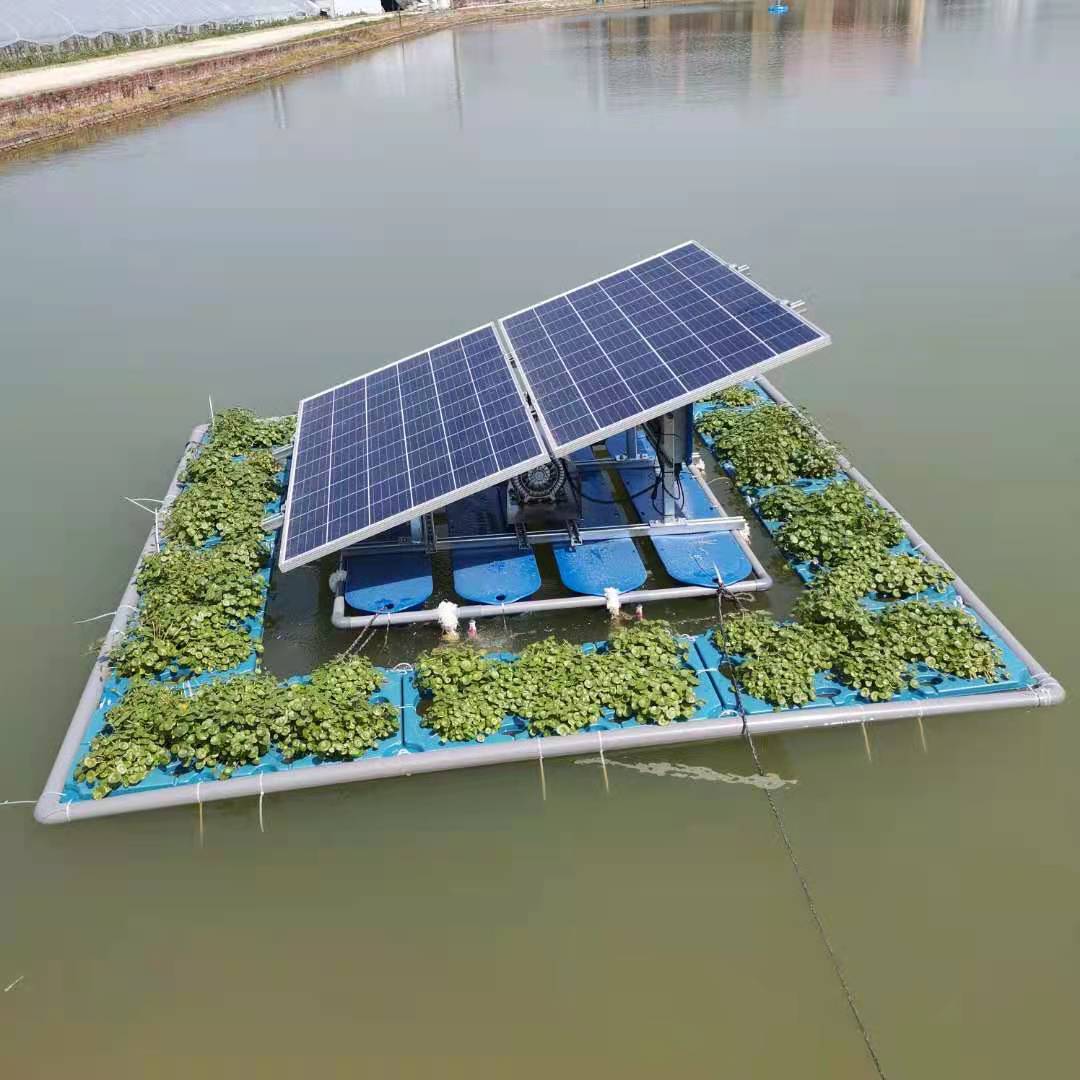 L'aerazione solare dello stagno senza batterie è adatta per l'allevamento di laghetti e il trattamento del fiume