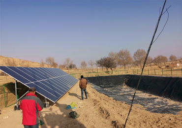 Sistema di pompaggio solare da 5,5kw e 15kw nello Shaanxi
