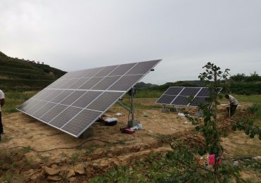 Sistema di pompaggio solare da 7,5kw a SuiDe, Shaanxi